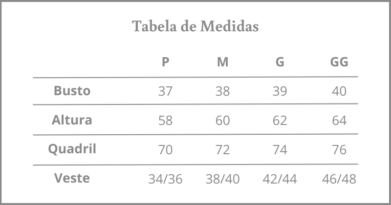 medidas macac&atilde;o